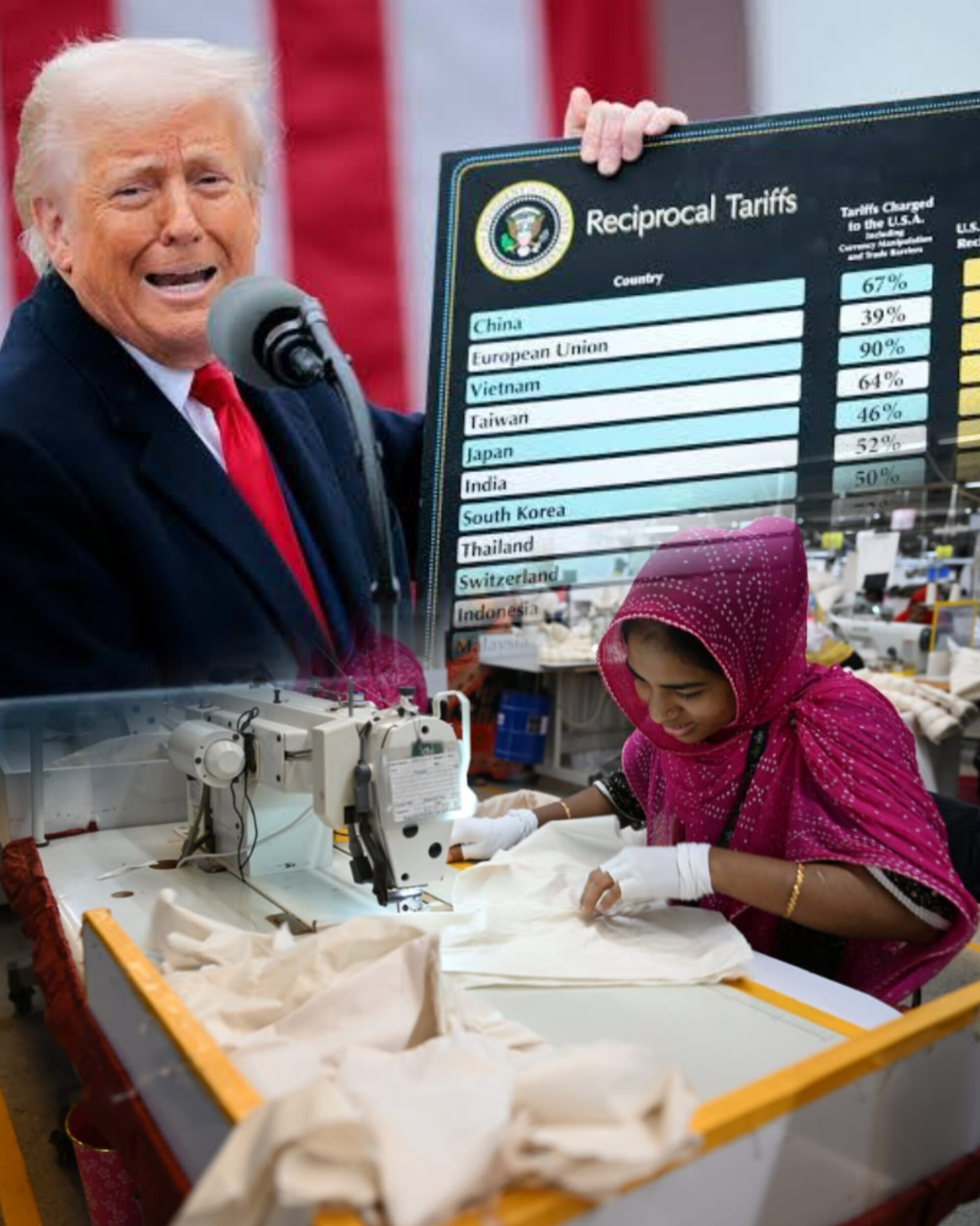 যুক্তরাষ্ট্রের পাল্টা শূল্কে ক্ষতির মুখে হাজারও কারখানা